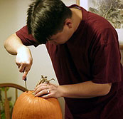 Open pumpkin brain surgery