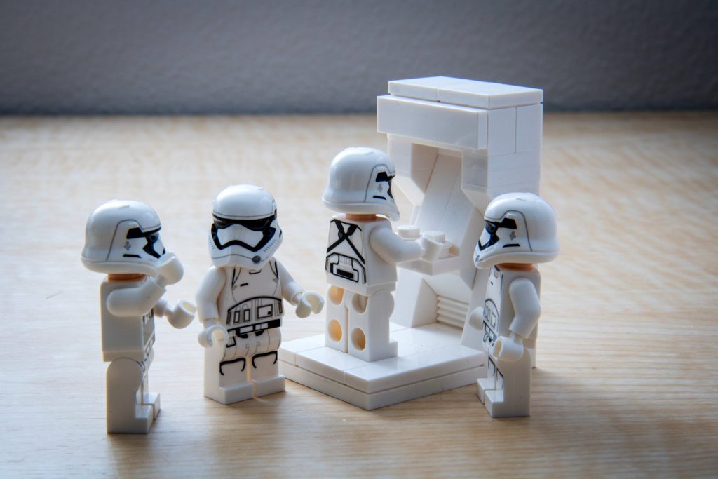 An arcade machine for stormtroopers