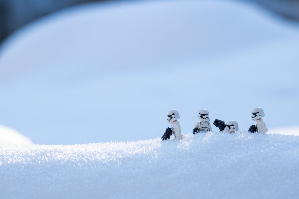 During our Christmas in Sunriver, the stormtroopers enjoyed the 10" of snow we had